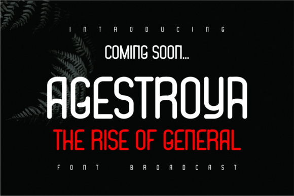 Agestroya: A Stunning Broadcast Display Font for Handmade Brands