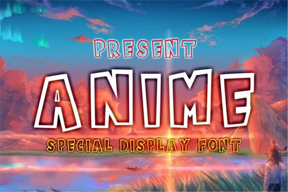 Anime Typeface for Cute Brand Identity and Packaging Design