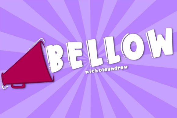 Bellow: A Loud Handwritten Display Font for Bold Editorial Design