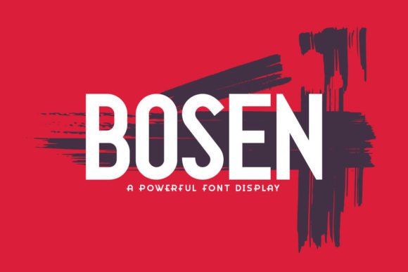 Bosen: The Modern Display Font for Polished Brand Identity