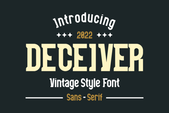 Deceiver Vintage Display Font for Digital Branding