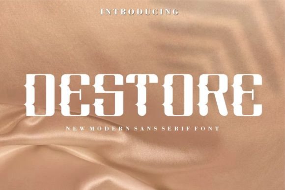 Destore Typeface for Bold Digital Branding