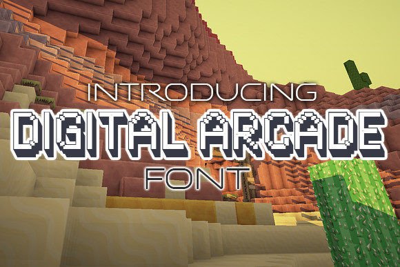 Digital Arcade: The Ultimate 3D Display Typeface for Crafters
