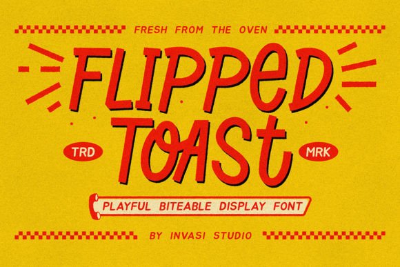 Flipped Toast: The Playful Display Font for Modern Branding