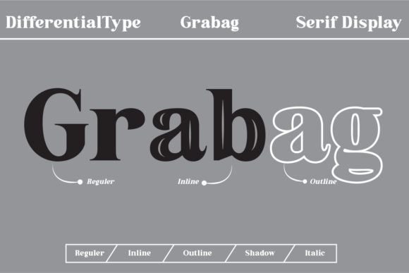 Grabag: A Bold Vintage Display Font for Editorial Impact