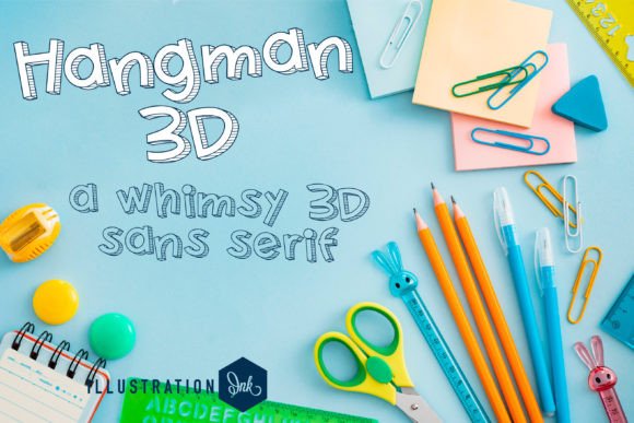 Hangman 3d: The Quirky Display Font for Memorable Brand Identity