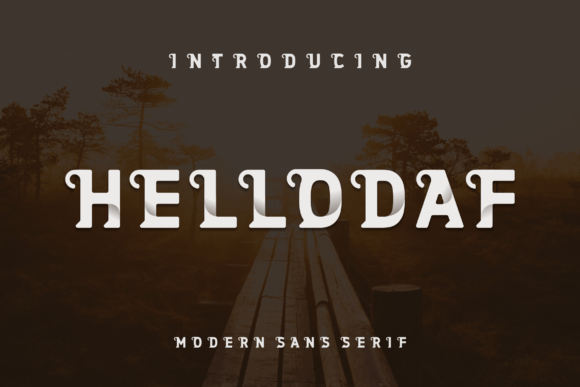 Hellodaf: The Modern All-Caps Display Font for Trendy Campaigns