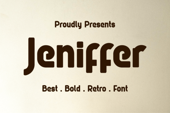 Jeniffer: A Bold Retro Display Font for Vintage Branding