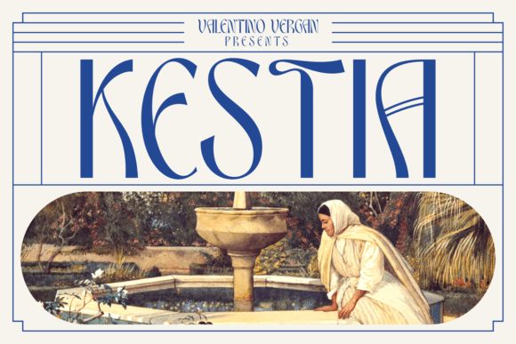 Kestia Display Typeface: A Modern Art Nouveau Font for Campaign Design