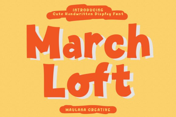 March Loft Display Font for Modern Web Design
