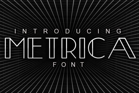 Metrica: The Retro Display Font for Handmade Product Design