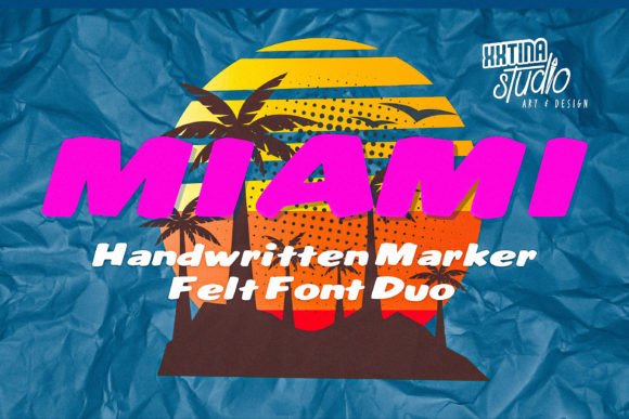 Miami: The Display Marker-Felt Font for Bold Brand Visuals