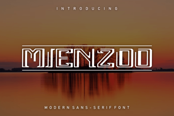 Mienzoo Display Font for Modern Campaign Visuals