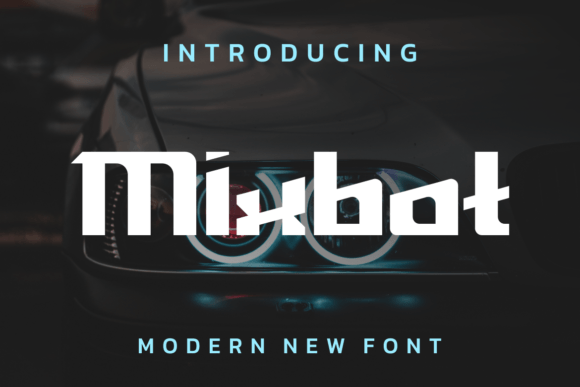 Mixbot: A Futuristic Display Font for Bold Brand Identity