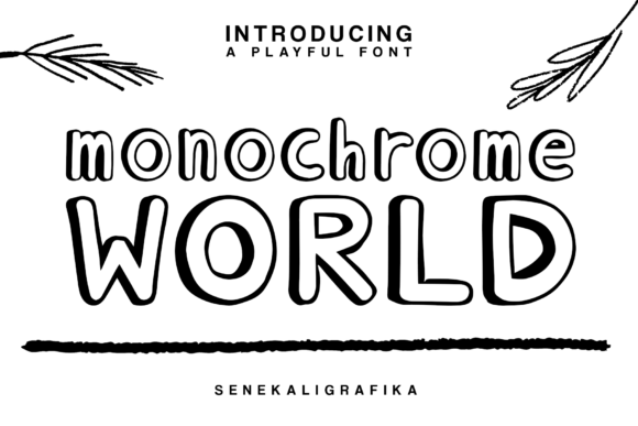 Monochrome World: The Playful Display Font for Modern Web Design