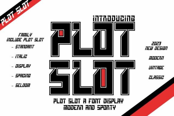 Plot Slot Typeface: A Bold Display Font for Modern Branding