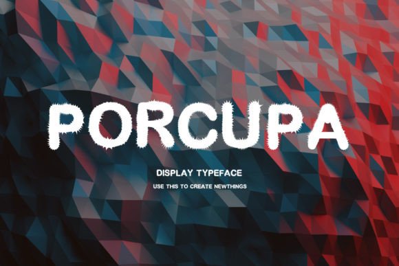 Porcupa: A Whimsical Display Font for Quirky Brand Identity
