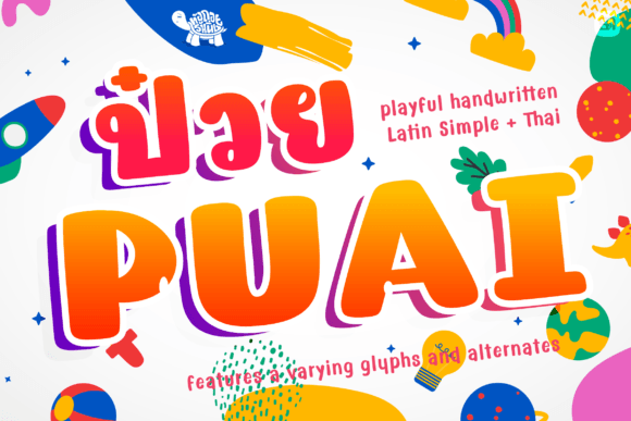 Puai: The Playful Handwritten Display Font for Campaign Visuals