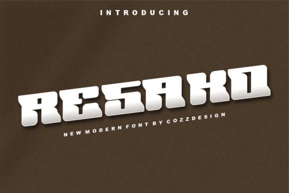 Resako Display Font for Whimsical Craft Branding