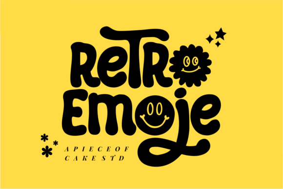 Retro Emoje Typeface Review for Editorial Design