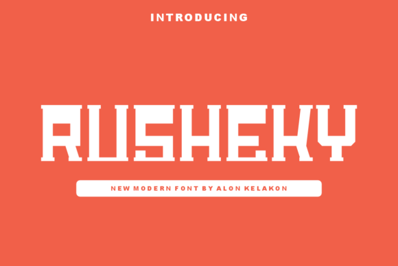 Rusheky Display Font for Bold Web Headers and Brand Identity
