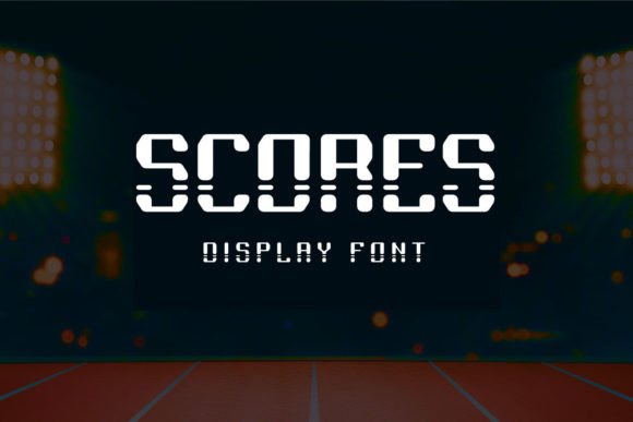 Scores Sport Display Font for Bold Craft Projects