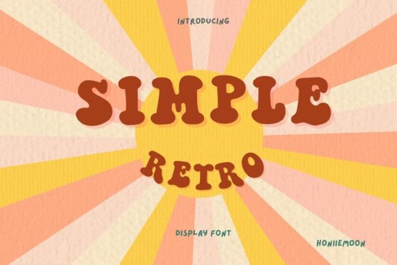 Simple Retro: A Groovy Display Font for Editorial Design