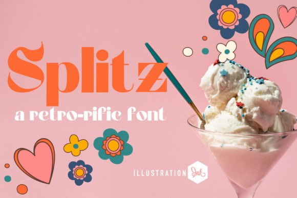 Splitz: The Retro Display Font for Bold Small Business Branding