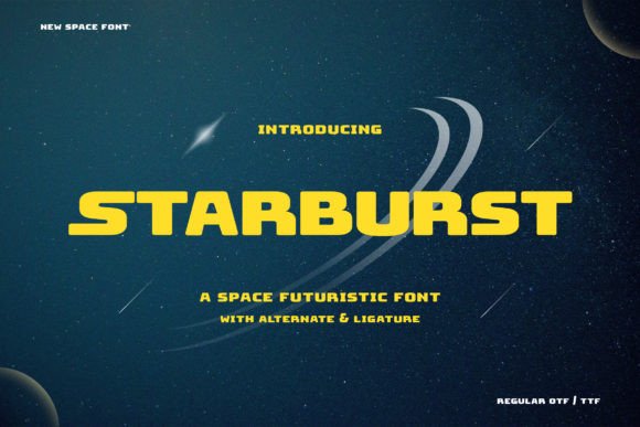 Starburst Typeface Review: A Futuristic Display Font for Sci-Fi Branding