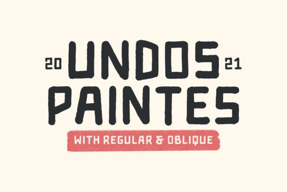 Undos Paintes Typeface Review: Industrial Display Font for Bold Branding