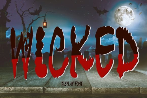 Wicked Display Font Review for Halloween Crafts and Shop Branding