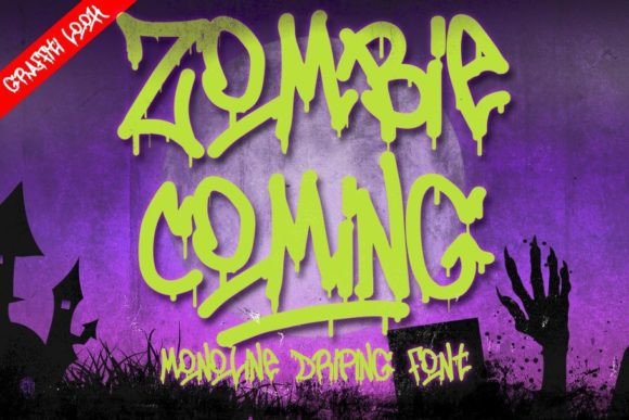 Zombie Coming Font Review: A Bold Display Choice
